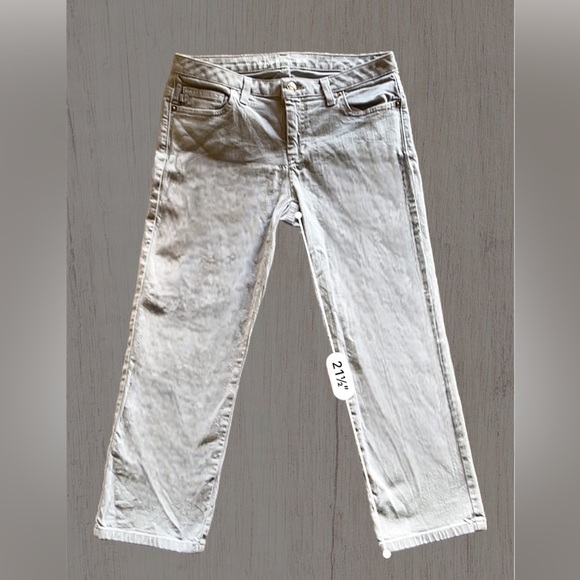 Michael Kors Light Grey Denim Capris‎ Woman’s Size 4 - Picture 3 of 6